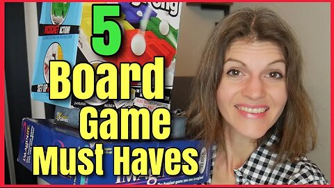 My 5 FAMILY BOARD GAME MUST HAVES || Board Game Reviews