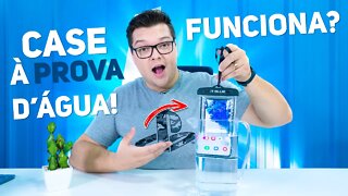 Case a PROVA D'ÁGUA para SMARTPHONES! - FUNCIONA? VAMOS TESTAR!