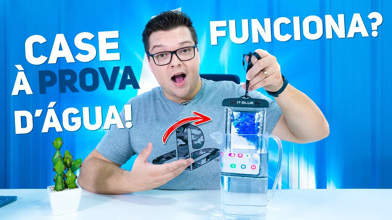 Case a PROVA D'ÁGUA para SMARTPHONES! - FUNCIONA? VAMOS TESTAR!