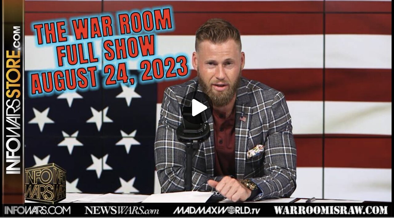 Owen Shroyer War Room 8 24 23 Huge Crowds Gather in Support of Trump As He Turns Himself In