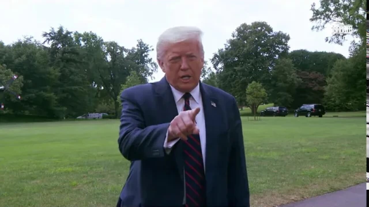 President Trump Delivers Remarks Upon Departure