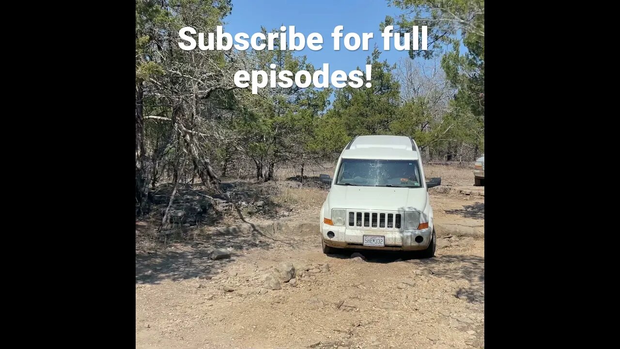 Jeep Commander off-Roading with the big boys! (Jeep Wranglers) #shorts