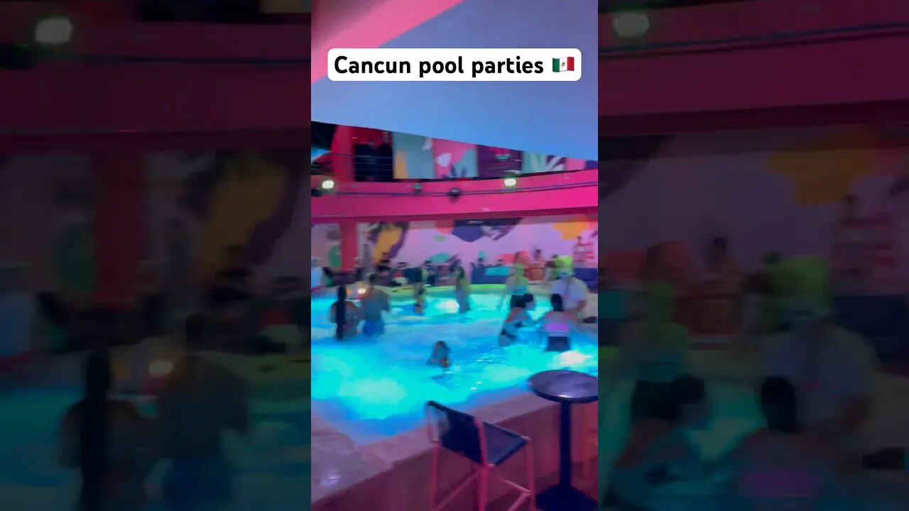 Epic pool party #cancun #mexico #vlog #travel #crypto #exchange