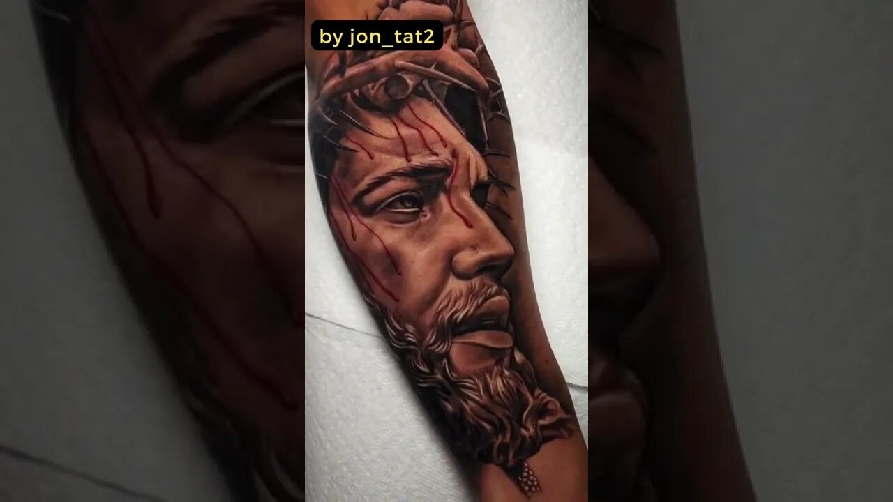 Stunning tattoo by jon tat2 #shorts #tattoos #inked #youtubeshorts