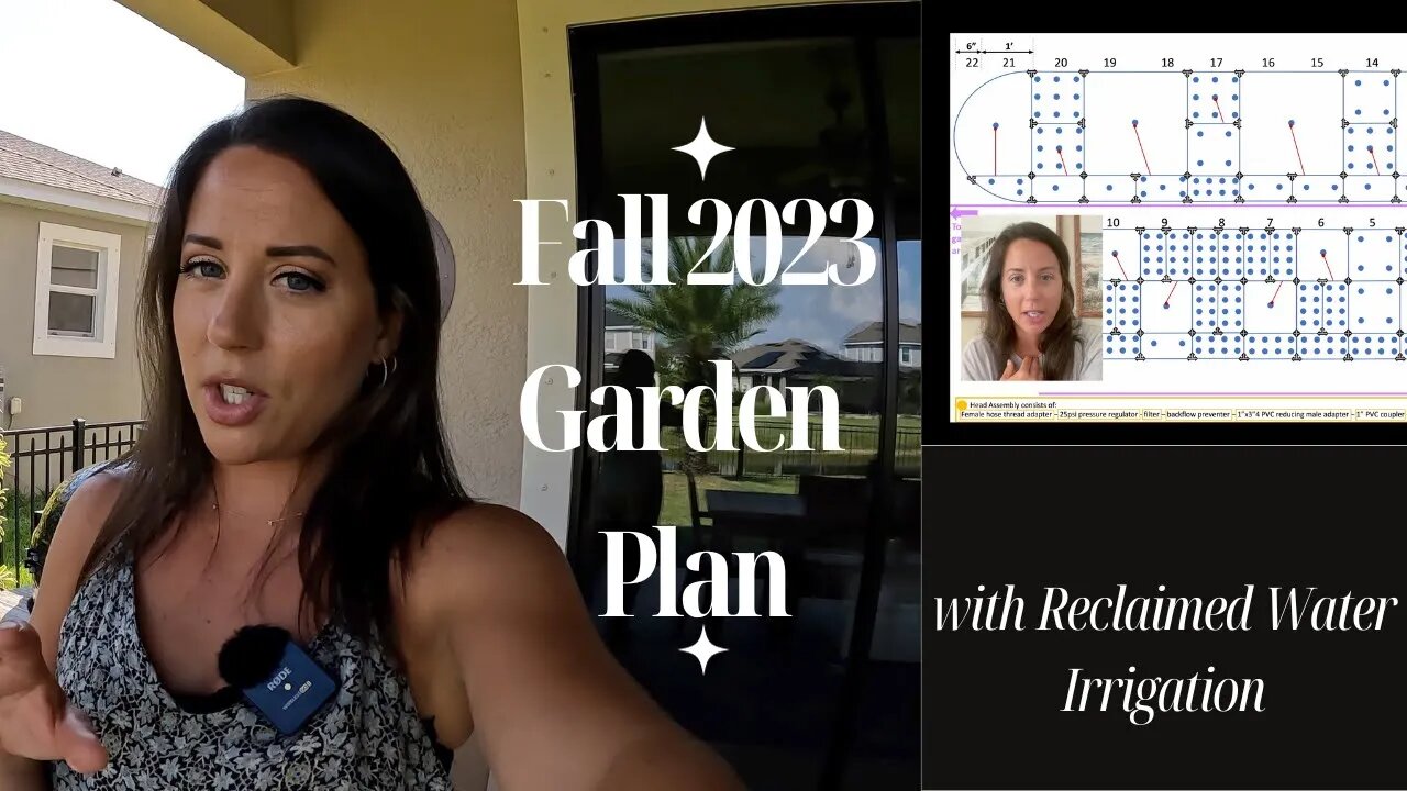 Video 3 Fall 2023 Raised Garden Plant & Irrigation Plan