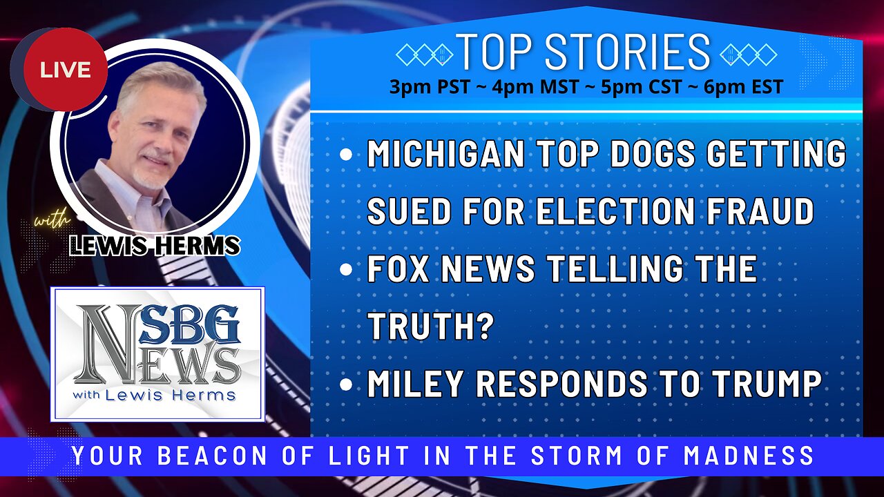 MICHIGAN TOP DOGS SUED FOR ELECTION FRAUD | FOX NEWS TELLING THE TRUTH? | WHICH 5G IS THE BAD KIND?