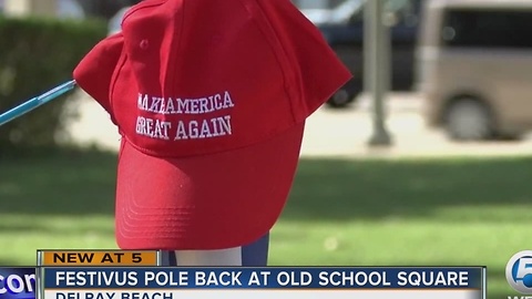 Festivus pole back at Old School Square