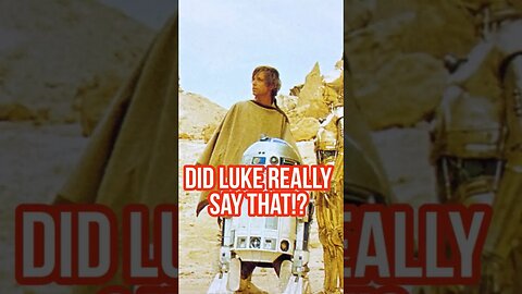 What did Luke call R2!!!?? #starwars