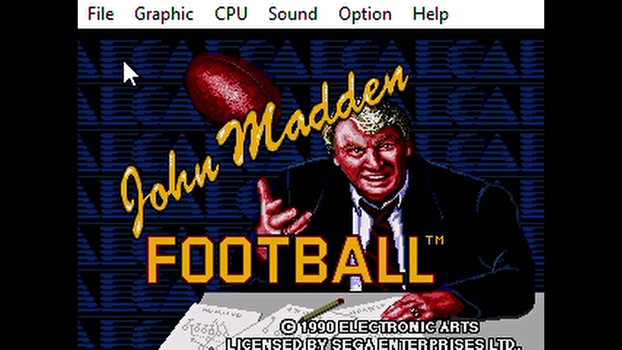 A rom of the First John Madden Football and not an exact copy