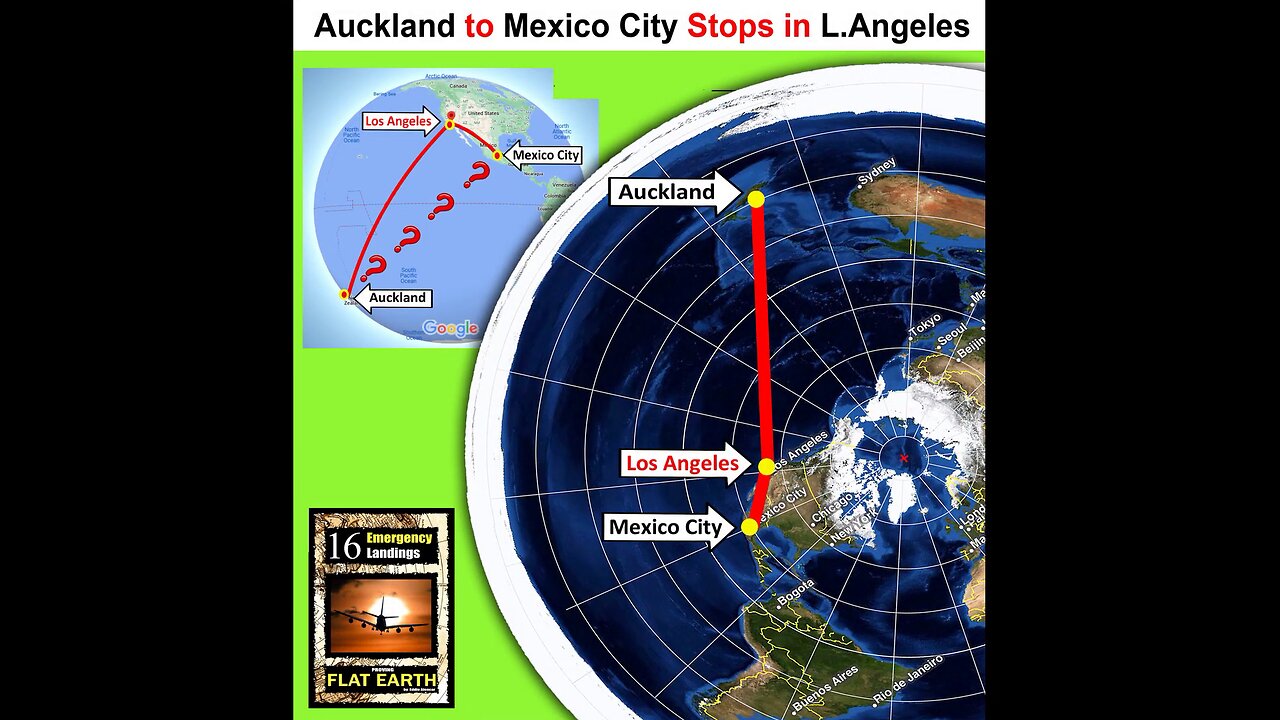 25 Flight Routes Proving FLAT EARTH