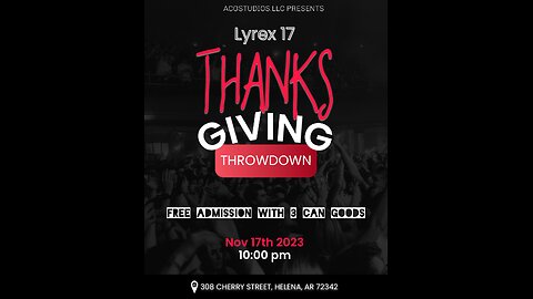Lyrex ep17 | Thanksgiving Throwdown