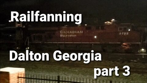 Dalton Georgia railfan park, CSX with CP DPU (part 3)