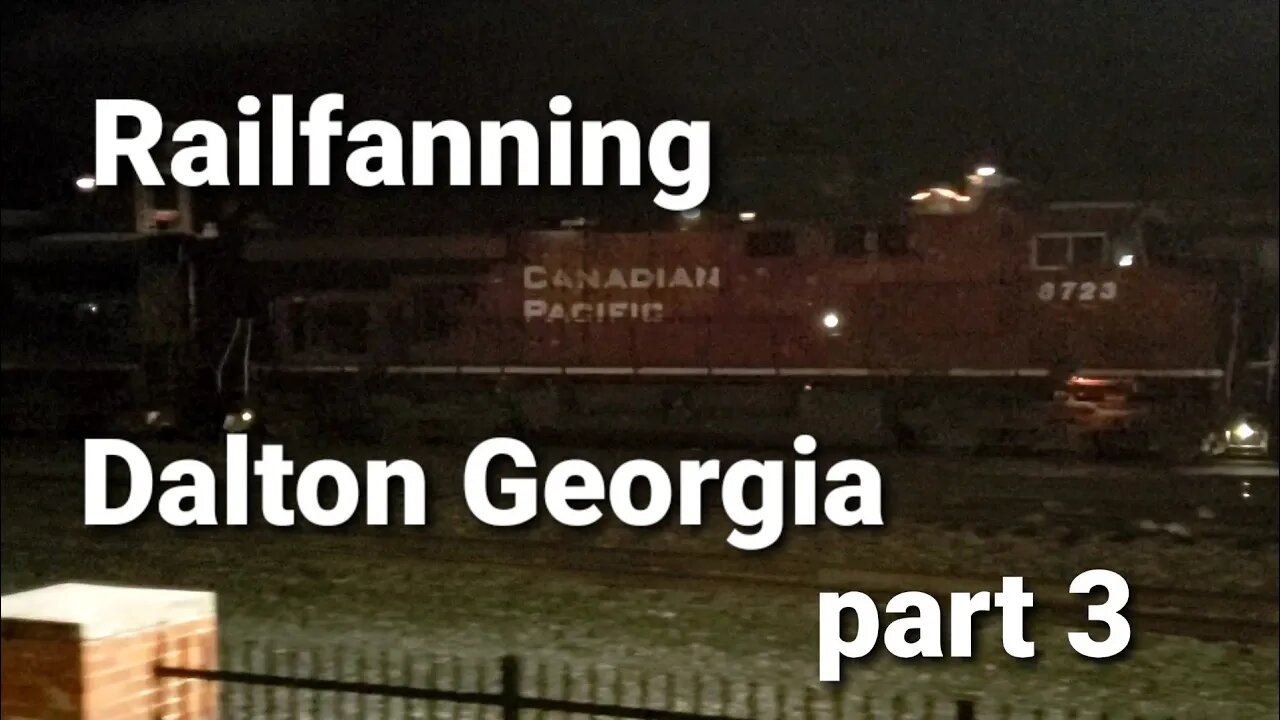 Dalton Georgia railfan park, CSX with CP DPU (part 3)