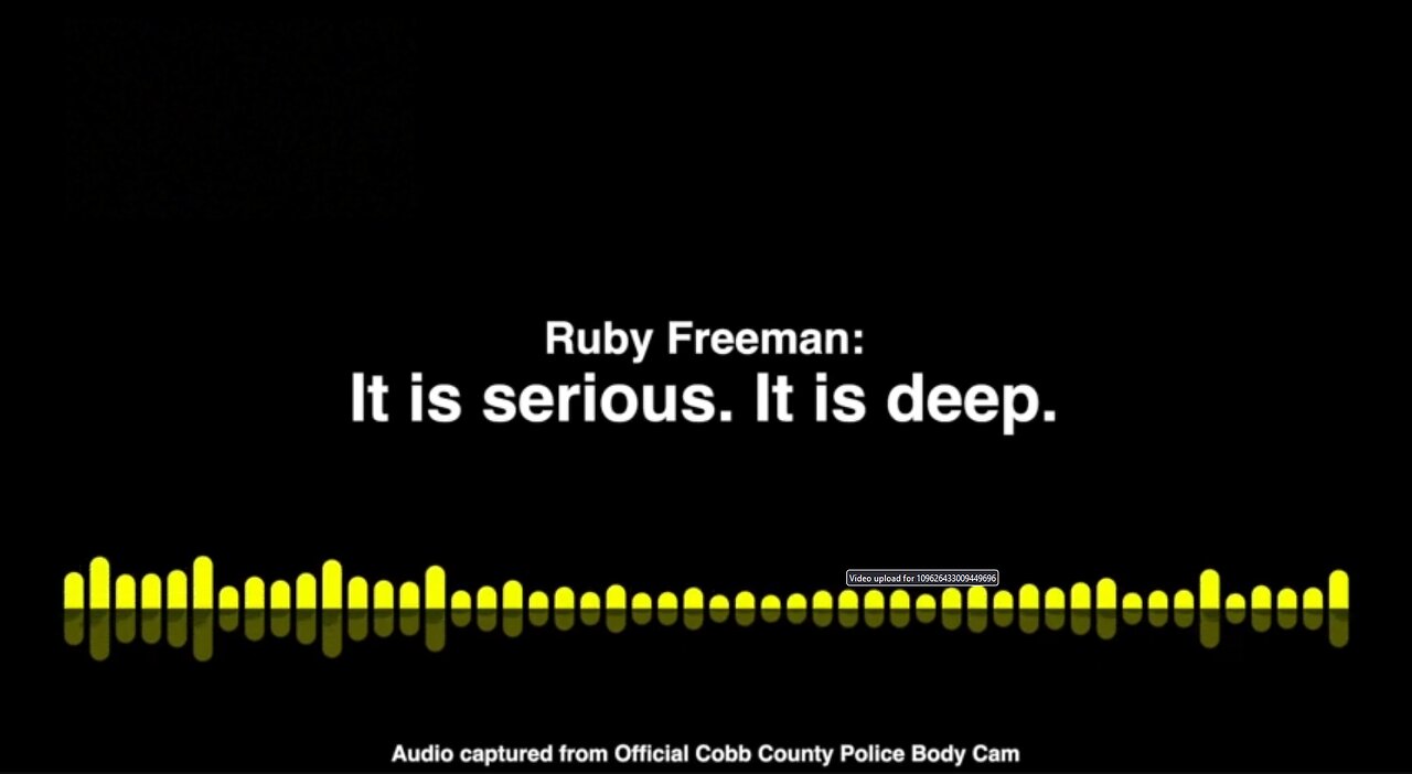 Ruby Freeman: "It Is Serious. It Is Deep", Official Cobb County Police Body Cam Released