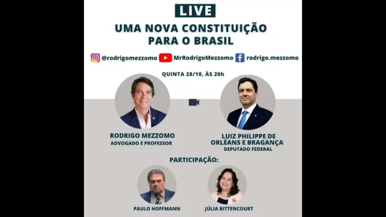 Live do príncipe Luiz Philippe nesta Quinta-feira