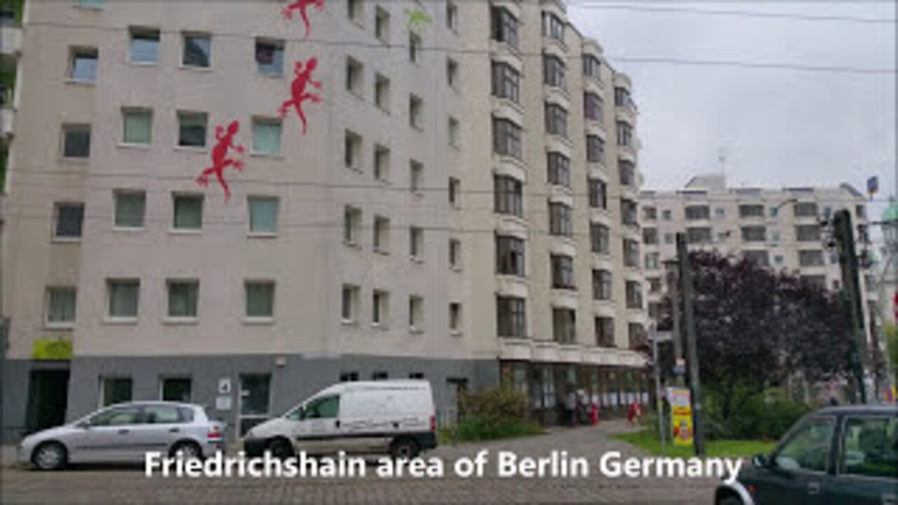 Friedrichshain area, Stasi Headquarters and Revaler Strasse Berlin Germany