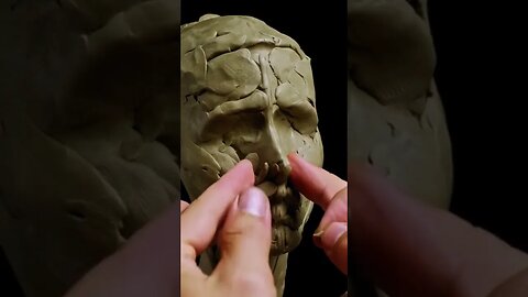 Structure Of Sculpting A Portrait In Clay.