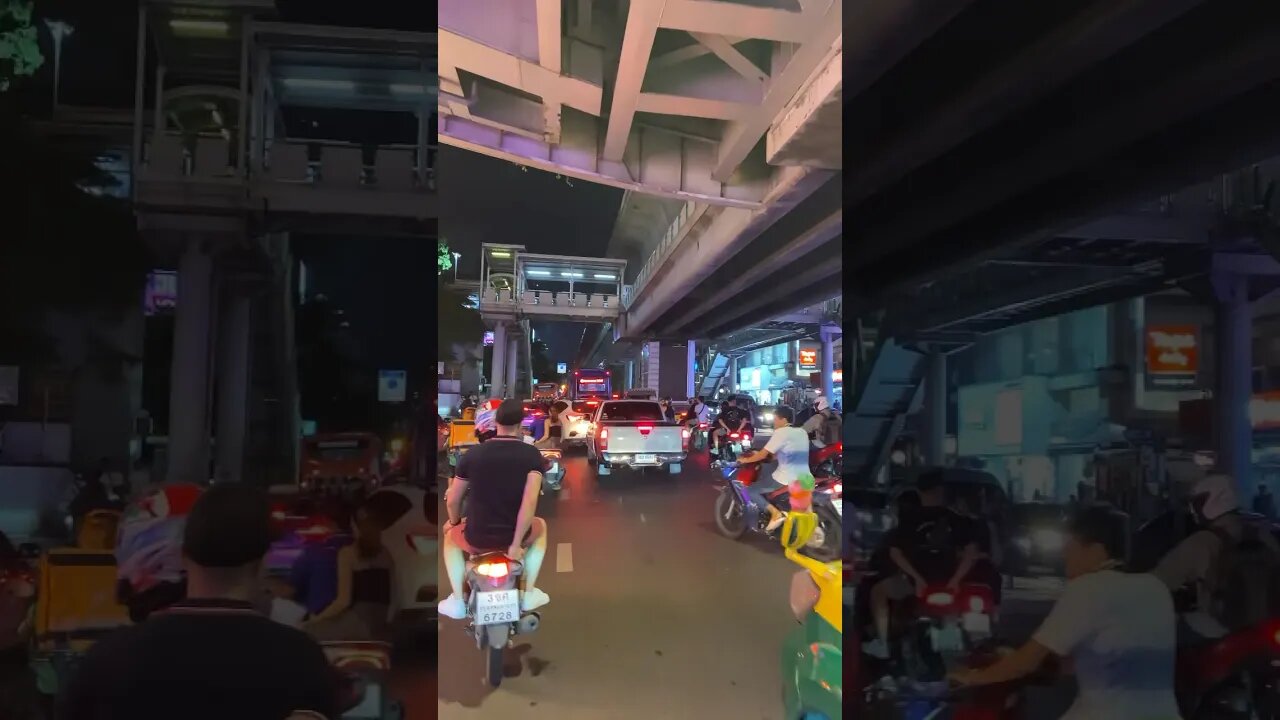 Bangkok Night Ride Traffic | #bangkok #thailand #indian #travel #bangkokcity #nightlife