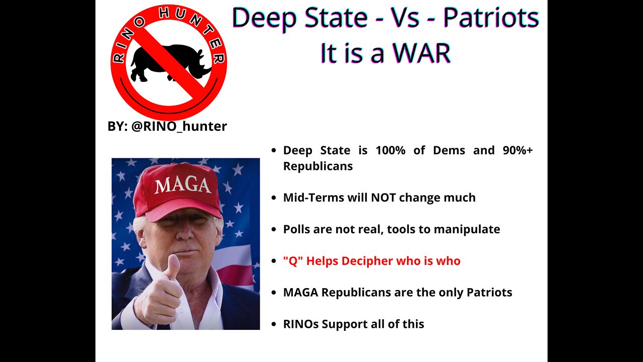 DEEP STATE - Vs - Patriots