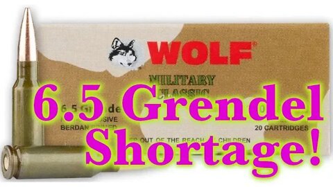 6.5 Grendel Ammo Shortage - January 2022