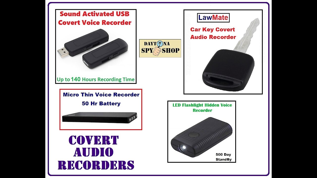 Covert Voice Recorders - Daytona Spy Shop