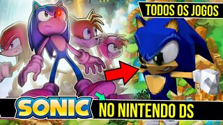 Todos os 7 Jogos do Sonic no Nintendo DS #shorts