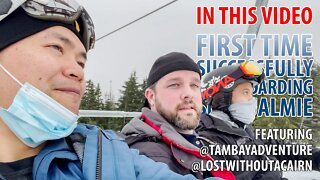 Filipinos Teach American How To Snowboard: Snoqualmie, Washington State