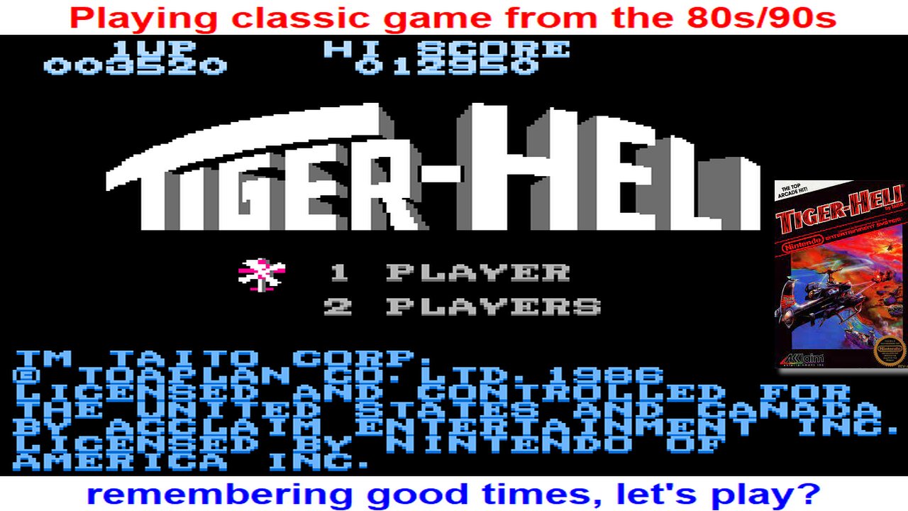 Gaming Tiger Heli Nintendo Entertainment System Retro Game #Brazil #jogos