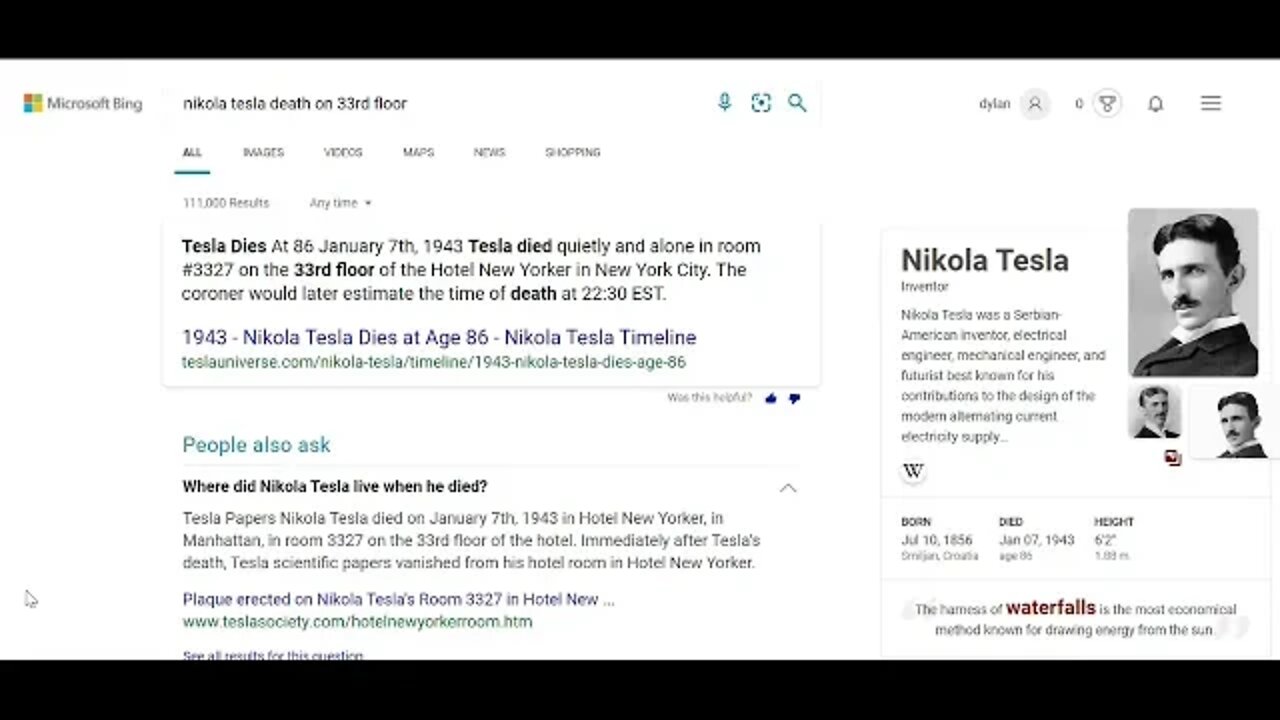 Death of Nikola Tesla has connections to 'Masonry' #gematria #numerology #truth #kabbalah #tesla