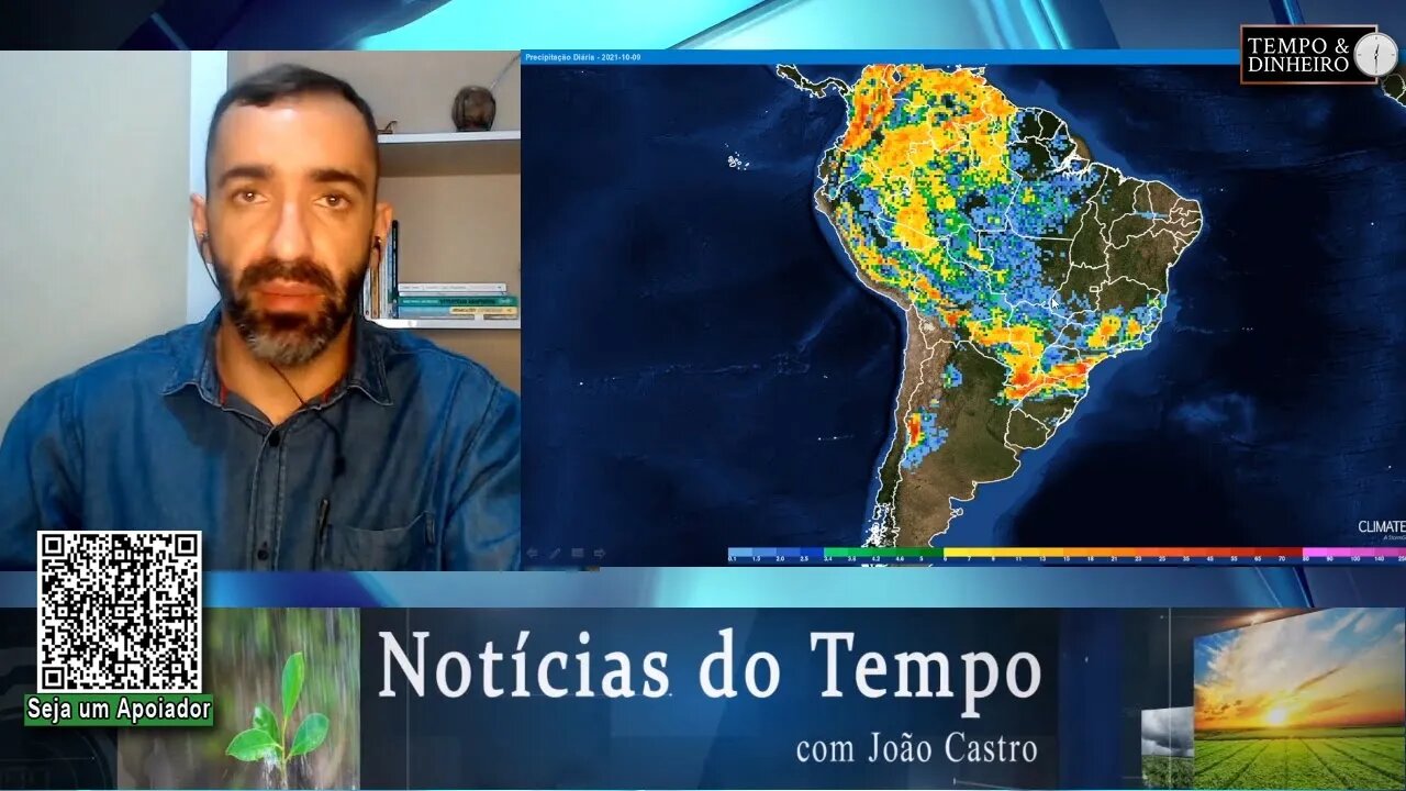 Chuvas entraram fortes e estão se espalhando; meteorologia prevê chuvas subindo para o Centro-Oeste