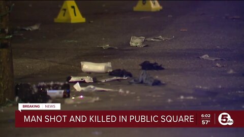 Man shot, killed in Public Square
