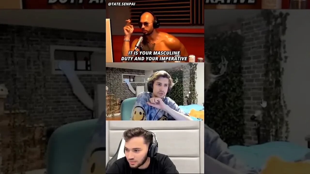 XQC btching in front of Tate and Adin 🤡