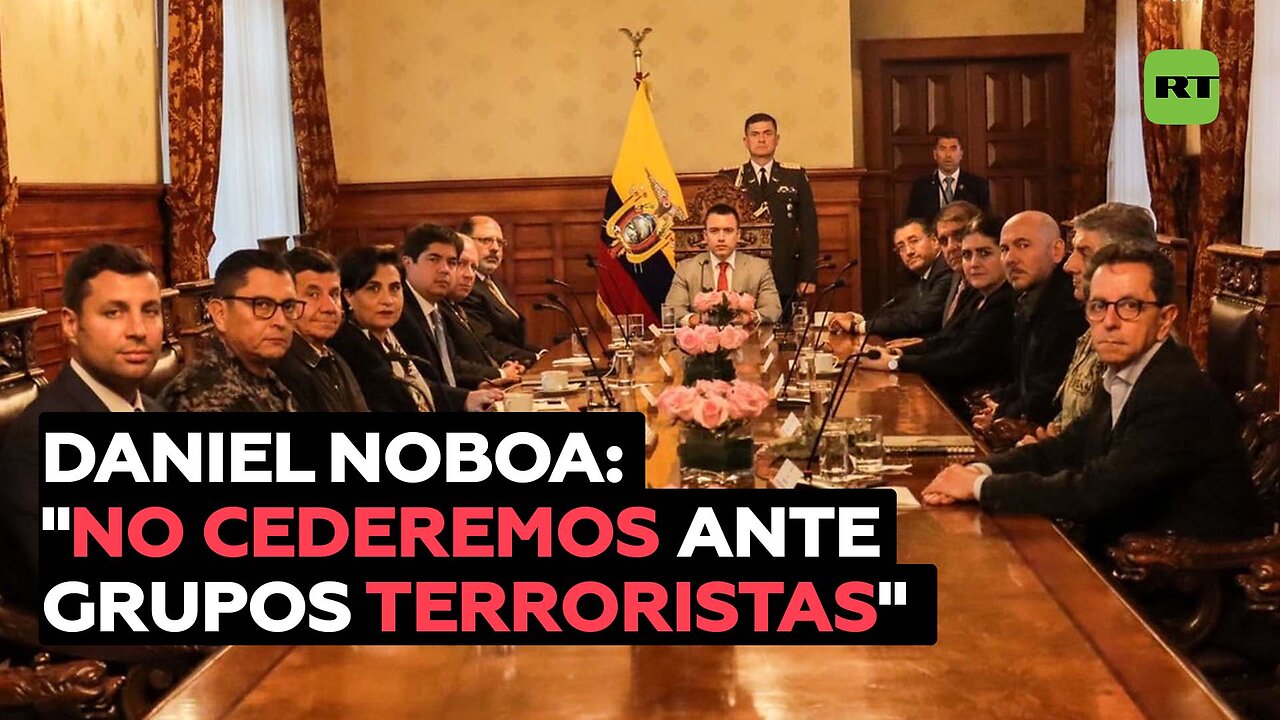 Daniel Noboa: "Estamos en un estado de guerra"