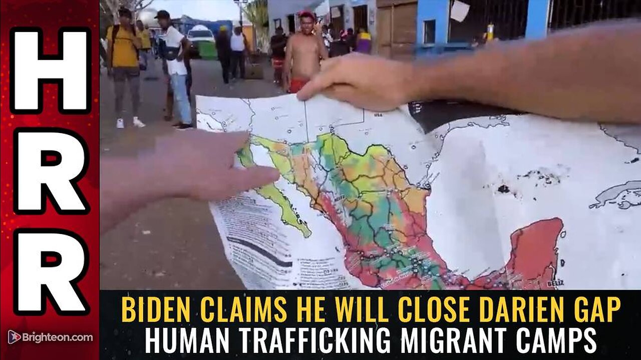 Biden claims he will CLOSE Darien Gap human trafficking migrant camps