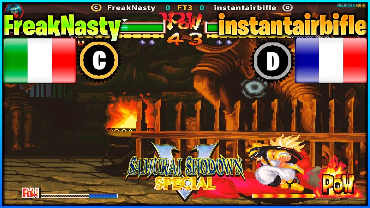 Samurai Shodown V Special (FreakNasty Vs. instantairbifle) [Italy Vs. France]