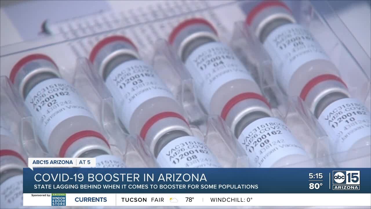 Nursing homes in Arizona are struggling to give booster shots to residents, staff