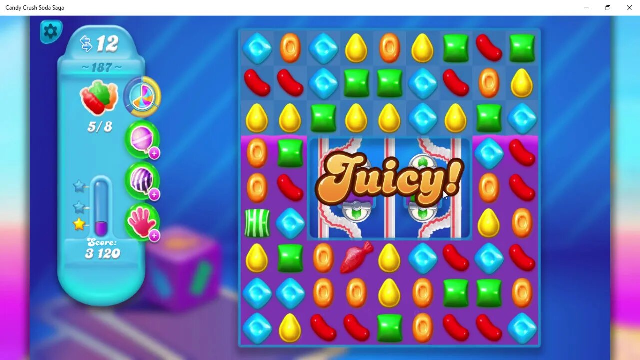 Candy Crush Soda Saga Level 187