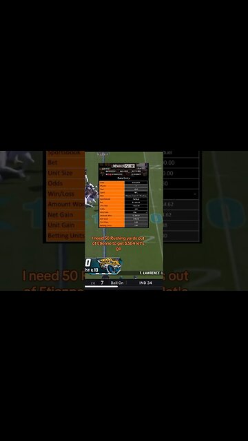 I put the bag on the Jaguars Running Back #sportsbettingexpert #sportsbettingpicks #sports #nfl