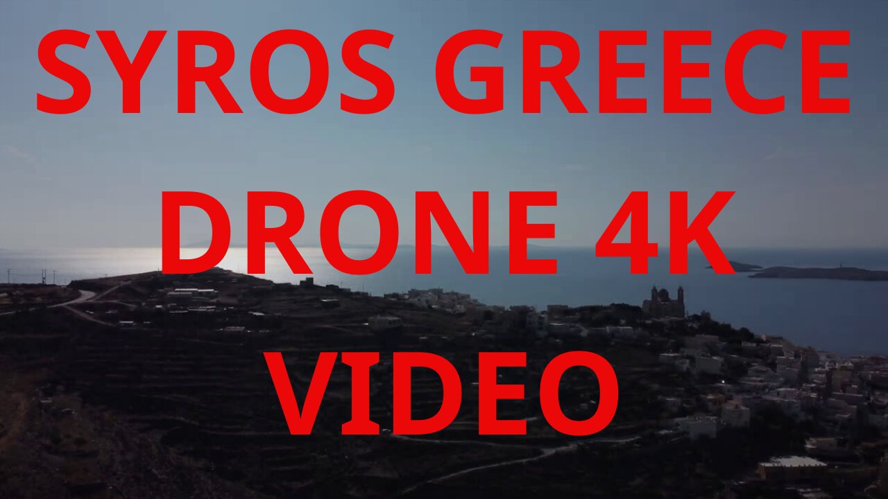 🇬🇷🏖️Syros Greece Drone 4k video🏊