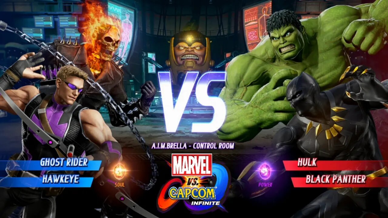 Motoqueiro Fantasma & Gavião Arqueiro VS Hulk & Pantera Negra Marvel vs Capcom Infinite