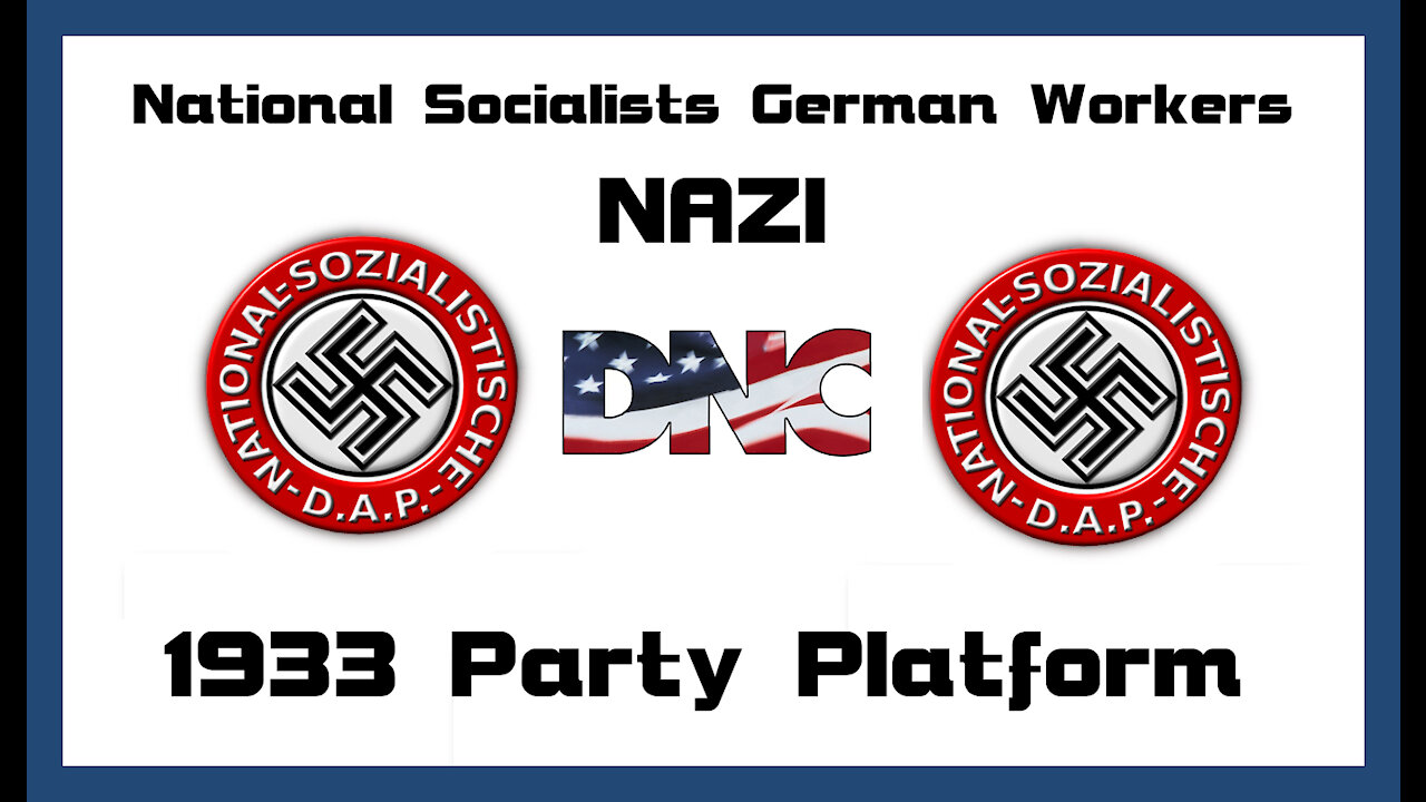 The 1933 NAZI Party Platform