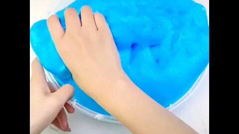 squeezing asmr colored slime satisfying #Shorts