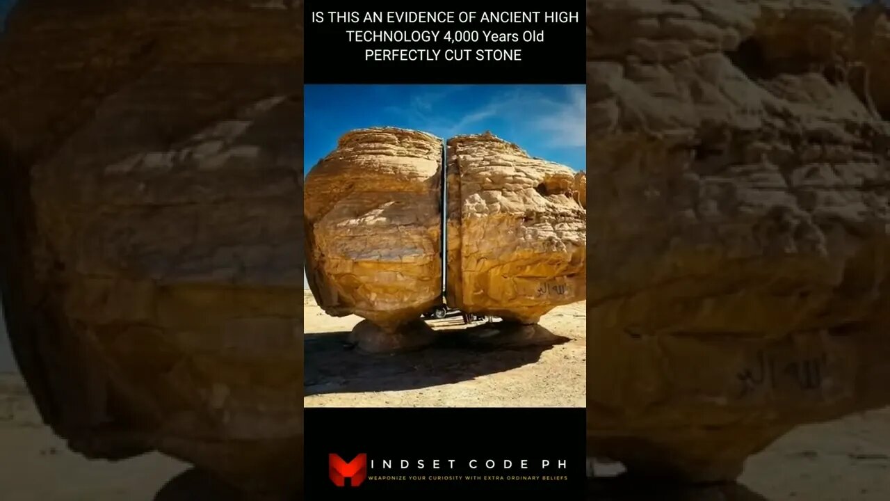 A natural split? Or Ancient High Technology? LASER OR EROSION?