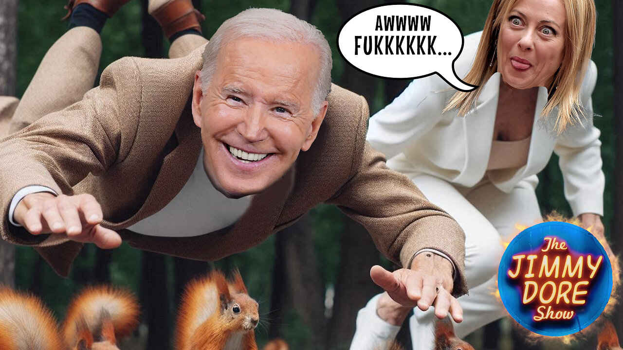 Genocide Joe Biden chasing squirrels at elite photoshoot▮The Jimmy Dore Show