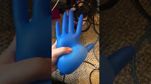 Never leave me with gloves…