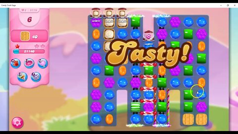 Candy Crush Level 5779 Talkthrough, 25 Moves 0 Boosters
