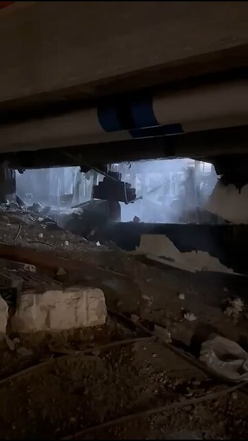 Israeli hospital after missile strike from Gaza