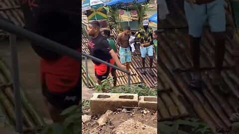 Nle Choppa Rafting in Jamaica #shortsfeed #shortsvideo #nature #jamaica #shortviral