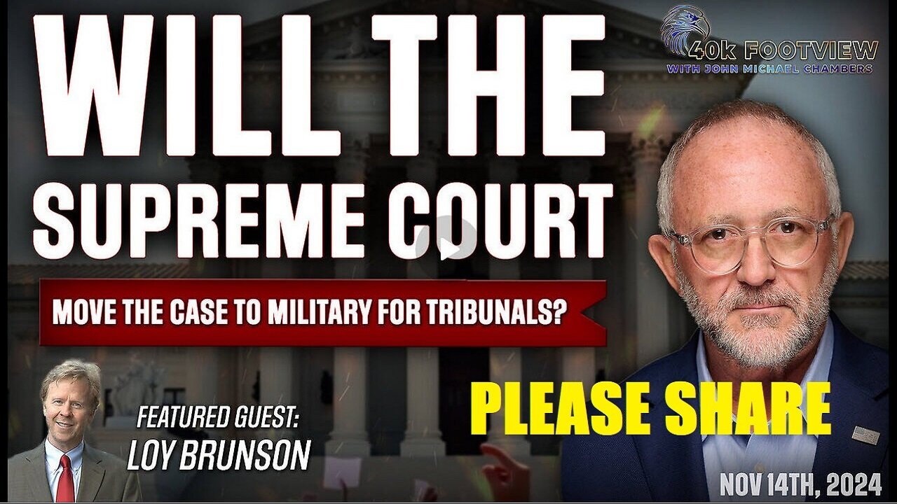 40K FootView with JMC Ep. 28 :Will The Supreme Court Move The Case To Military for Tribunals?