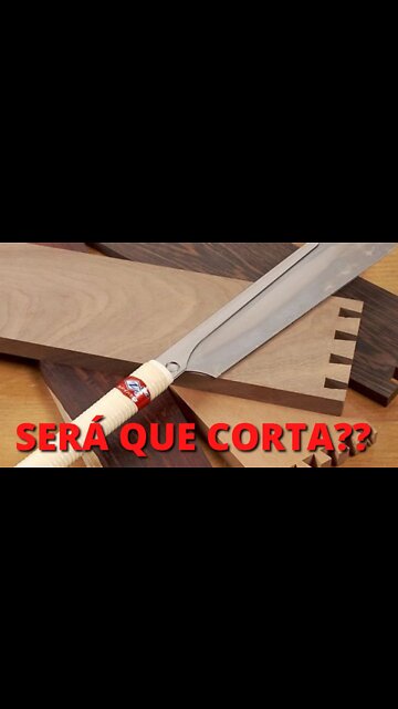 Serrote Japonês Fazendo um Corte precisos em 45 graus! #shorts (EP2)